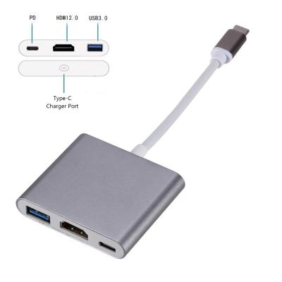 China Compatible Mac Air Pro USB 3.1 Type C HDMI Hub Adapter FCC Approved for sale
