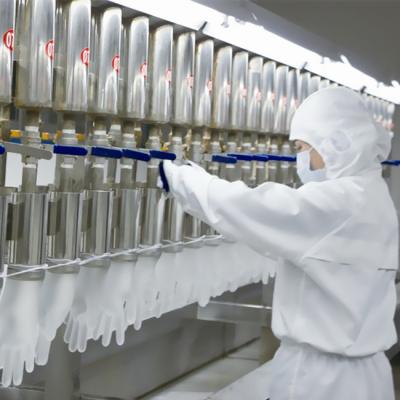 Chine Chaîne de production en caoutchouc jetable mécanique de gants nitriles à vendre