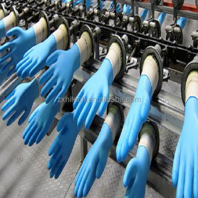 China guantes del hospital que hacen la máquina para hacer punto del guante de la máquina en venta