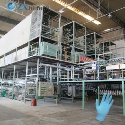 China Linha de produção descartável das luvas do látex 200 medidores de linha de produção longa das luvas do látex à venda