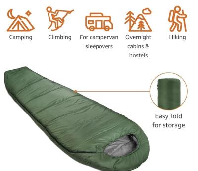 China Hiking Mummy Double Sleeping Bag Stay Warm And Comfortable On Your Outdoor Adventures for sale
