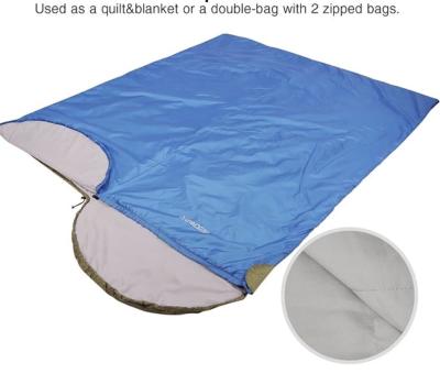 China Spring Envelope Adults Ultralight Sleeping Bag Camping  With Hood for sale