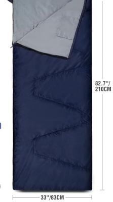 China Rectangular Ultra Light Weight Sleeping Bag For Spring With Compression Sack for sale