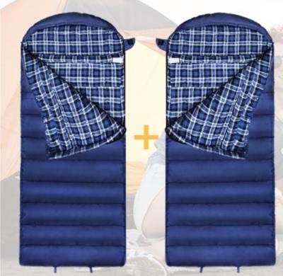China 0 Degree Camping  Sleeping Bag 100% Cotton Flannel  For Cold Weather Winter for sale