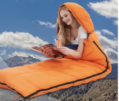 China - 10°F Goose Down Sleeping Bag For Adults , Ultralight Wearable 4 Season Cold Weather for sale