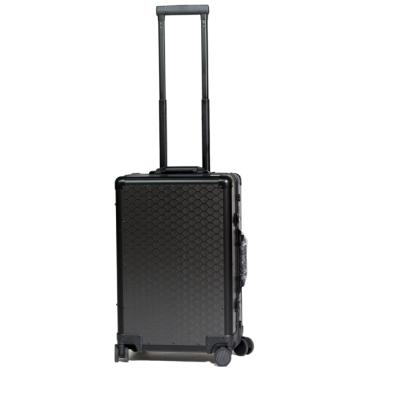China Wholesale High Strength Promotional Carbon Fiber Suitcase Luggage Bag For Travel With USB for sale