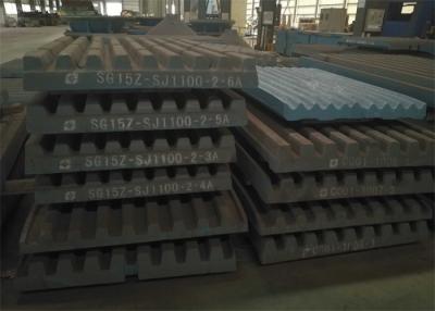 China Movable Jaw Crusher Jaw Plate  High Capacity Consumable Replacement for sale