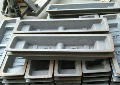 China Cast Steel Metal Ingot Molds Aluminum Lead Zinc Metal V Method Process for sale