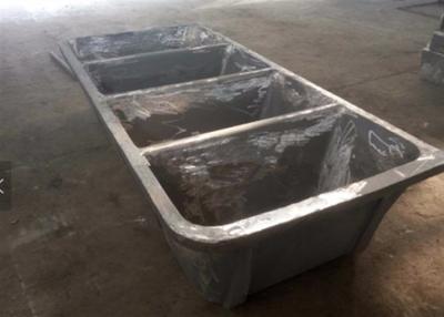 China 10-19 Tons V Method Lead Ingot Mold With Forklift Hole for sale