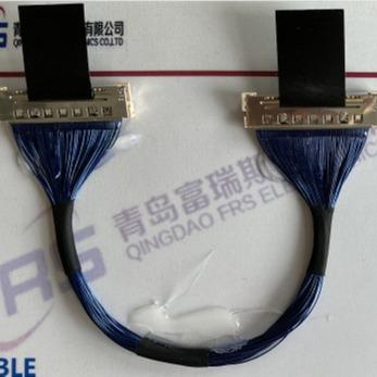 China 50 tevê do conjunto de cabo coaxial 0.5mm do micro de Pin Awg 36 LVDS à venda