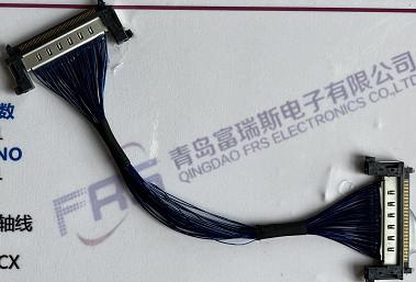 China Asambleas coaxiles del Pin 0.5m m del conector 51 de Awg36 200m m LVDS en venta