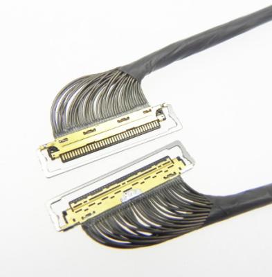 Chine 34awg Assemblée micro de fil du téflon PTFE du noyau 380mm du câble coaxial de liaison 20 à vendre