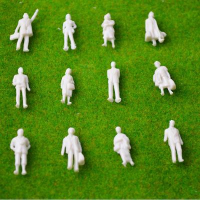 China 1:87  Model Train Passager Figures Unpainted Little People Model Building Layout Toy Figures for Kids for sale