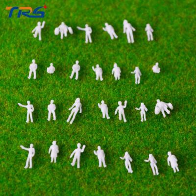 China 1:200 architectural scale model ABS plastic 0.8 cm white figures for model train railway layout for sale