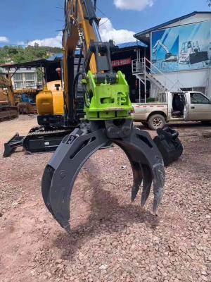 China ZHONGHE Rotary Hydraulic Grabs For Excavators , Practical Excavator Timber Grab for sale