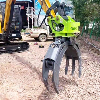 China Q355B Rotating Hydraulic Log Grapple For Excavator SANY DOOSA KOMATSU CAT for sale