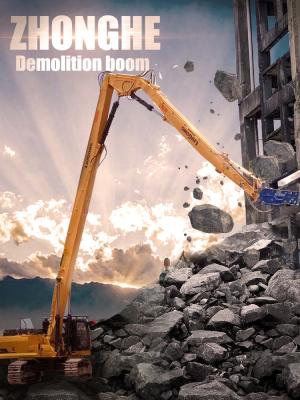 China Excavador Long Reach Boom de la demolición de Q355 Q690D para PC300 PC360 PC400 en venta