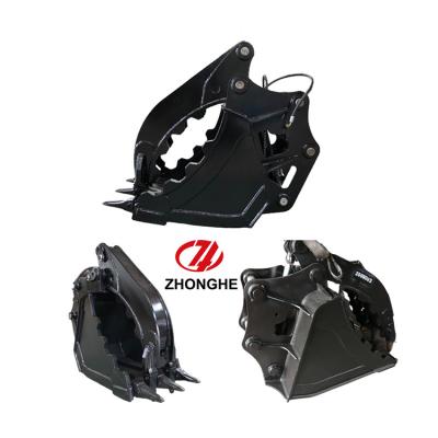 China High-Strength Steel Excavator Thumb Bucket | Durable and Wear-Resistant | PC120 ZX130 SH150 for sale