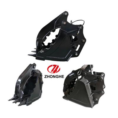 China Mini Excavator Thumb Attachments , Excavator Thumb Bucket For PC80 PC120 for sale