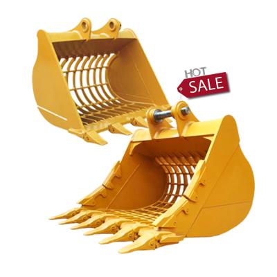 China SY60 CAT307 PC58 Skeleton Excavator Bucket , 2-15Ton Backhoe Attachments for sale