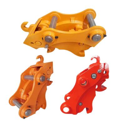 China Yellow Mini Excavator Quick Coupler , Digger Bucket Quick Release With Pin for sale
