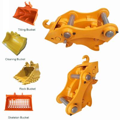 China Manual Durable Excavator Quick Coupler , Hydraulic Quick Hitch With Pins for sale