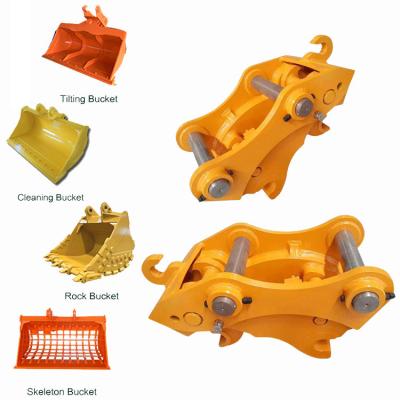 China Zhonghe Manual Quick Coupler For Mini Excavator , Pin Grabber Excavator Quick Hitch for sale