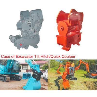 China Hydraulic Excavator Quick Tilt Coupler , Q355B Mini Digger Quick Hitch for sale