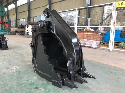China Q345B Excavator Hydraulic Thumb , Graptor Bucket For CAT320 for sale