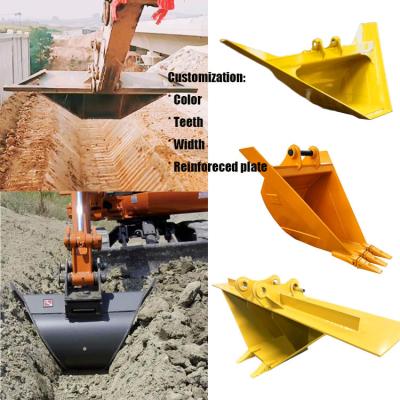 China Trapezoidal Ditch Bucket For Excavator,  Excavator Bucket For CAT320 CAT315 PC200 for sale