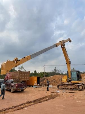 China Cat320d Excavator Front Telescopic Boom Arm 14 Meter Longreach for sale