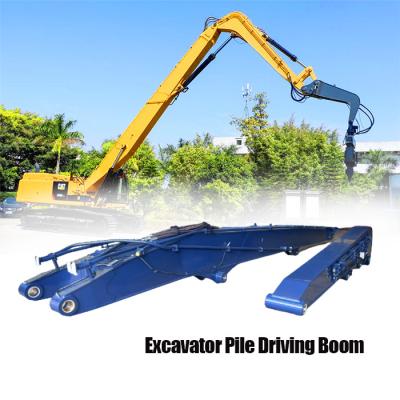 China Coastal Excavator Pile Driving Boom 2.3mx1.6mx2.2m 7.5 Tons 400RPM For CAT Kobelco for sale