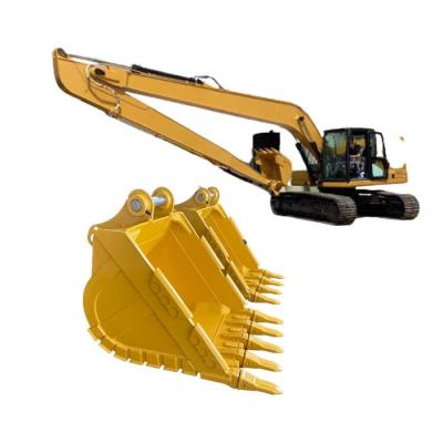 China 2m3 Sk500 Excavador grande balde amarelo ou cliente requerido, balde GP para longo alcance à venda