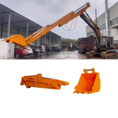 China long arm excavator attachment 12 meter sliding arm sliding boom for hitachi doosan excavator for sale