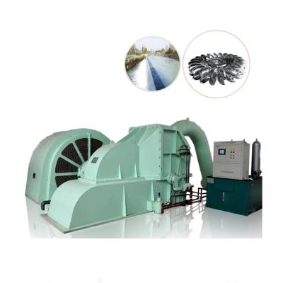 China 85-95% de eficiência Ar/óleo de arrefecimento Gerador de turbina de roda de Pelton para geração de energia à venda