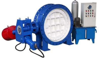 China PN2.5~PN40 Hydraulic Operated Butterfly Valve DN150~DN4800 for sale