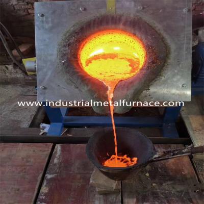 China Fornalha de indução industrial da frequência média da grafite 25KG para o derretimento do aço do ferro fundido à venda