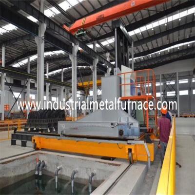 China Forklift Type Trolley Steel Car Bottom Furnace , Heat Treatment Oven For Fast Quenching for sale