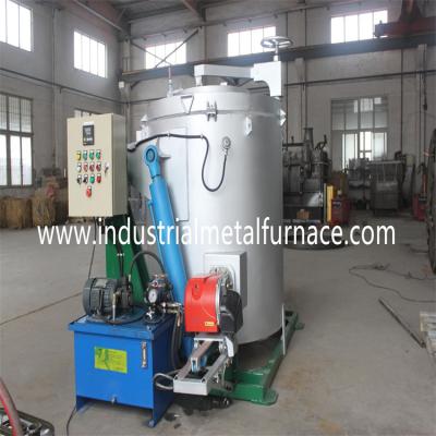 China 1400 Degree Industrial Metal Melting Furnace Copper Scraps Tilting Type Crucible Furnace for sale