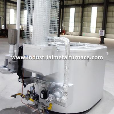 China Oval Crucible 300 500 800 1000 kg Gas Industrial Metal Melting Furnace with Recuperator for sale