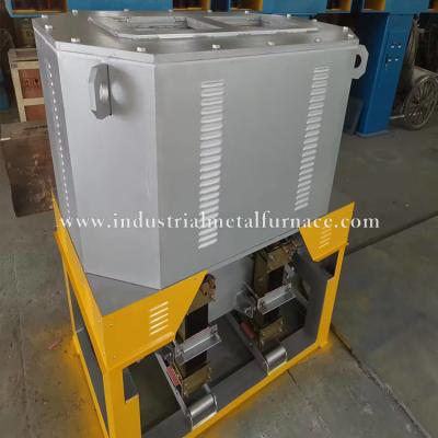 China 200KW Two Bath Induction Copper Melting Furnace For Gravity Casting 500kg / H for sale