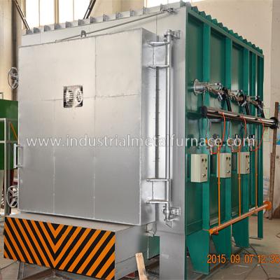 China Fornalha elétrica em forma de caixa Célsio de um tratamento térmico de 850 graus, fornalha inferior do carro para o tratamento de recozimento à venda
