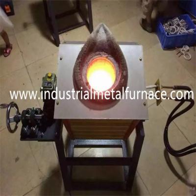 China Tilting IGBT Power Industrial Metal Melting Furnace Electric Copper Melting Furnace for sale