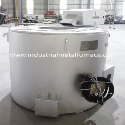 China Gas Fired 400kg Zamak Industrial Induction Electric Metal Melting Furnace Fixed Type for sale