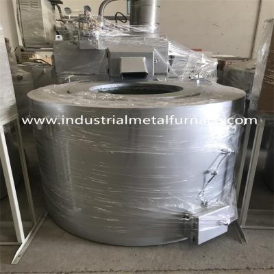 China 400kg Zamak 5 Crucible Aluminium Die Casting Natural Gas Melting Furnace Stationary Type for sale