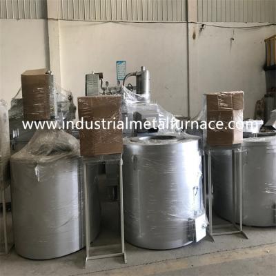 China 500kg/H 1000KG que inclina a indução de derretimento de alumínio da fornalha industrial da fusão do metal à venda