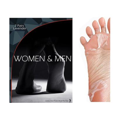 China GMP COA Approved Exfoliating Peel Foot Mask Socks Exfoliating Booties Lactic Acid for sale