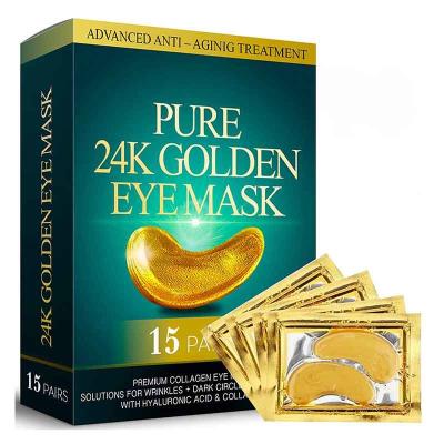 China Antioxidant 24 Karat Gold Under Eye Patches , Eye Masks For Puffy Eyes for sale