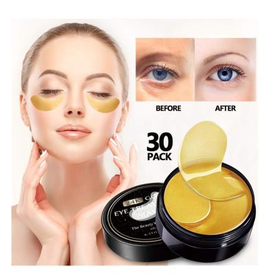 China 24k Gold Collagen & Gold Hydrogel Eye Patch Customize Color MSDS Approved for sale