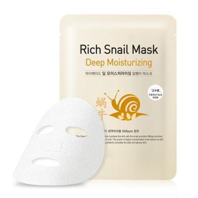 China Sulfate Free Natural Hydrating Face Mask , Snail Essence Moisturizing Mask for sale